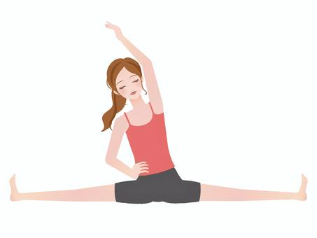 ピラティスダイエットをする女性のイメージ