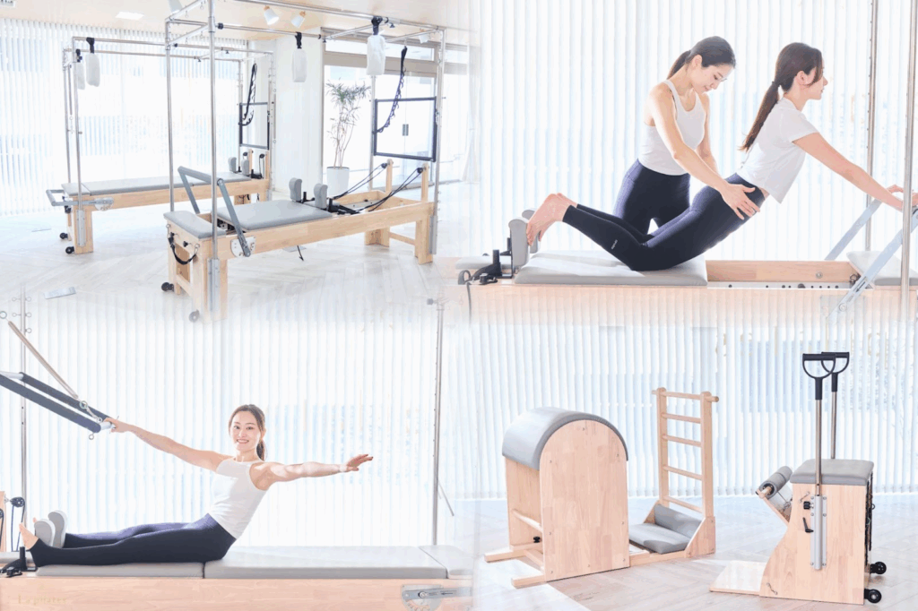 La pilatesのレッスン風景やスタジオ内
