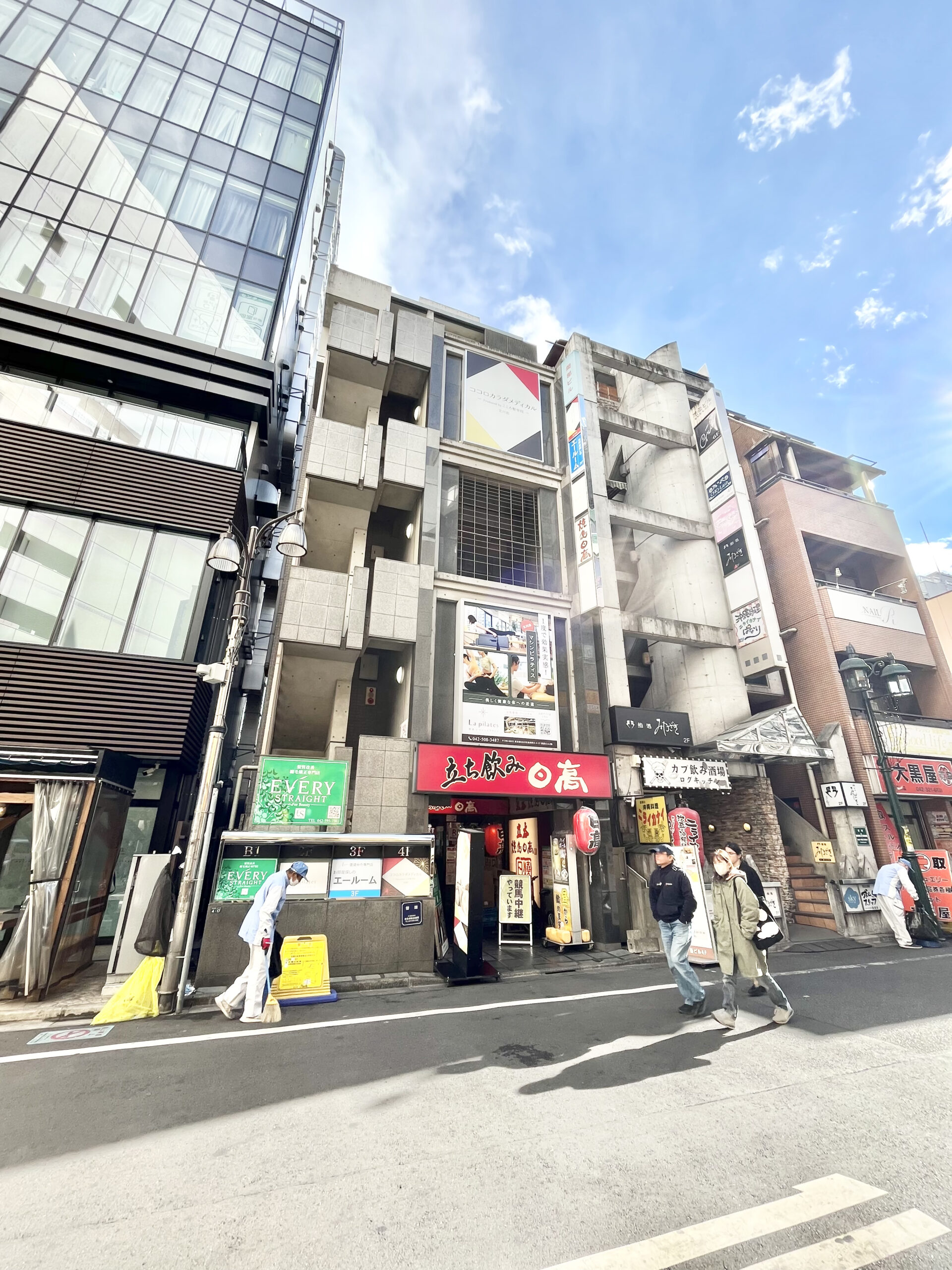 La pilates立川店入り口